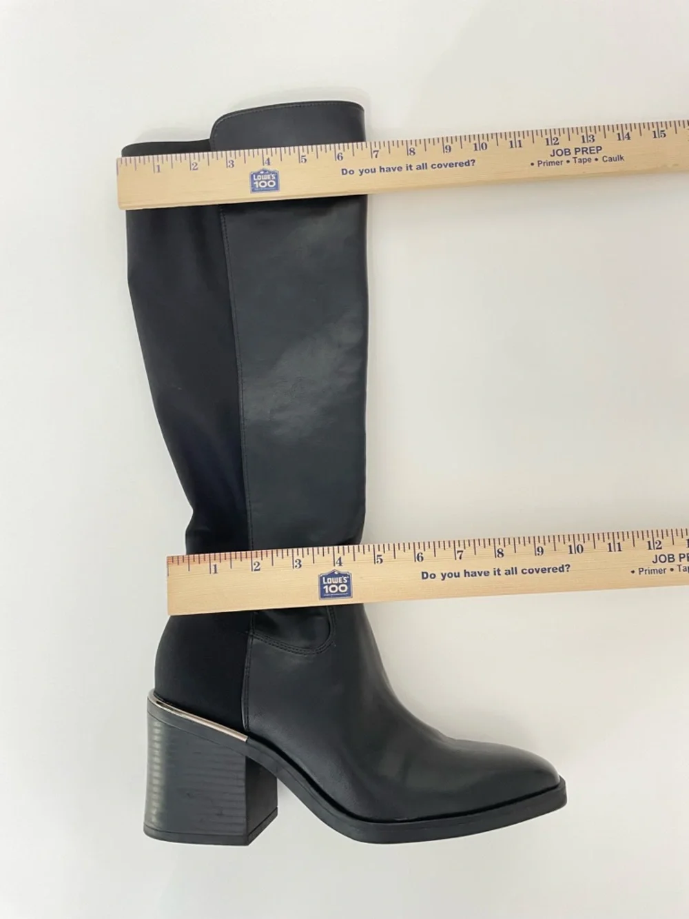 Kelly & Katie Chana 5050 Black Knee High Square Toe Boots Womens 8 Funeral Night